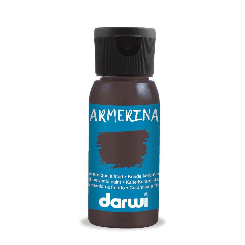 Краска для керамики Darwi Armerina, 50мл, 805 темно-коричневый