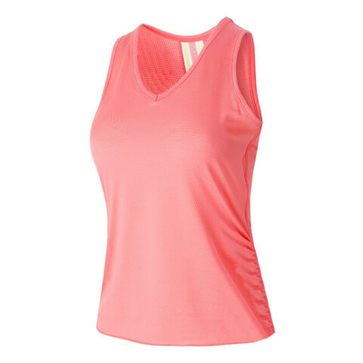 Женская теннисная майка Lucky in Love Pindot V-Neck Special Edition Women - Coral