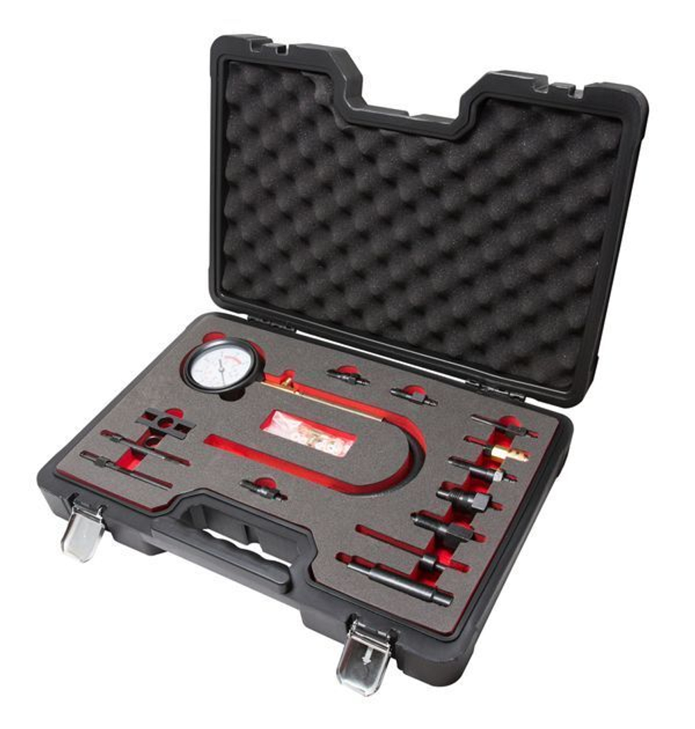 Тестер компрессии дизельного двигателя (0-70 bar) 15пр., в кейсе Premium Forsage F-913G1HD