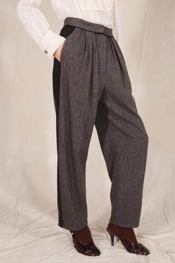 ZARA ПЛИССИРОВАННЫЕ БРЮКИ С ПАЙЕТКАМИ — LIMITED EDITION, КОРИЧНЕВЫЙ