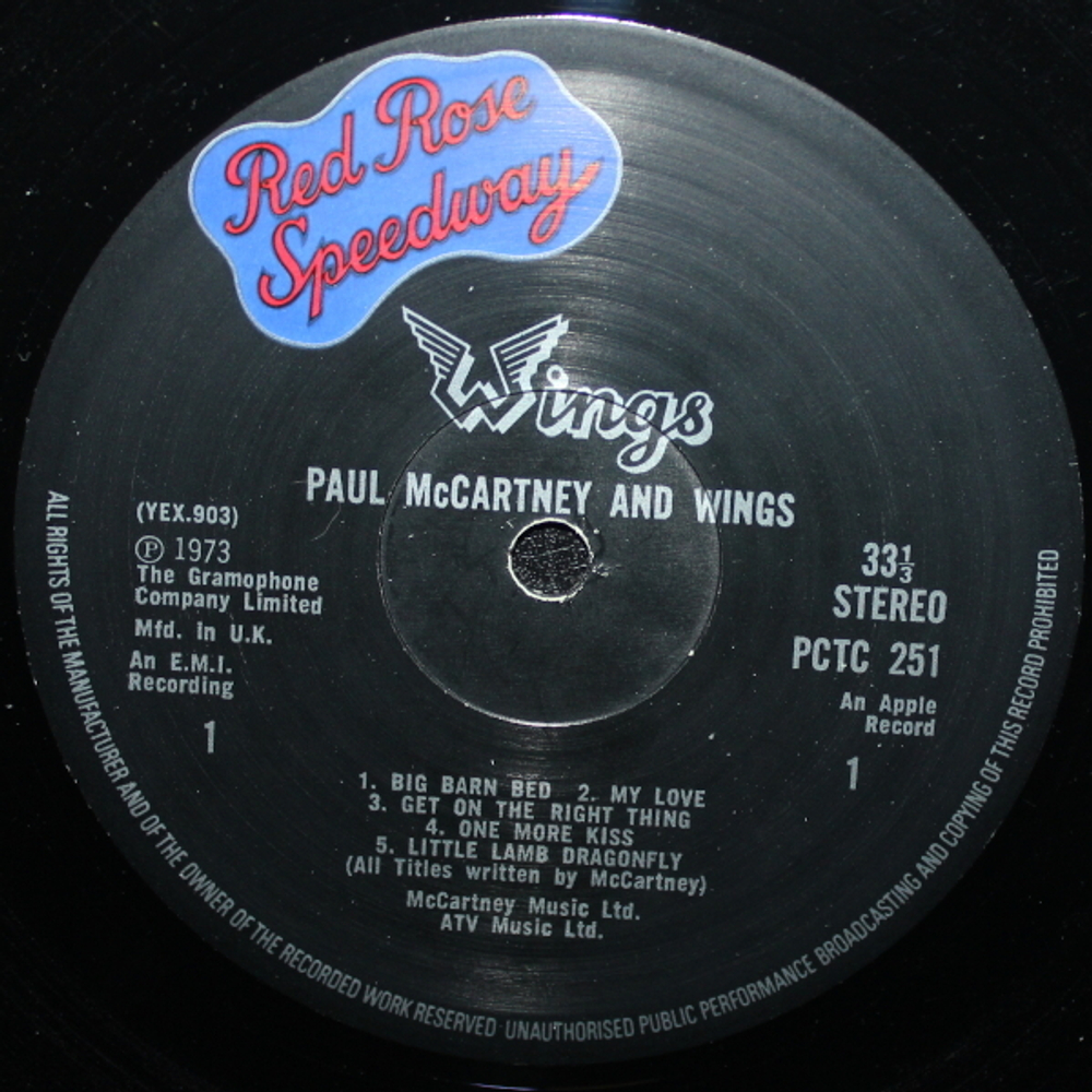 Wings / Red Rose Speedway (LP)