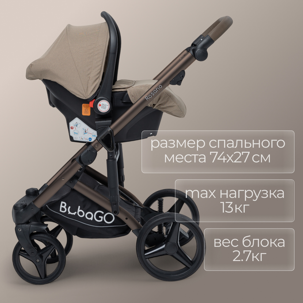 Модульная коляска BubaGO Rosano 3в1