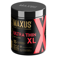 Ультратонкие увеличенные презервативы в железном кейсе Maxus Ultra Thin XL X-Edition 15шт