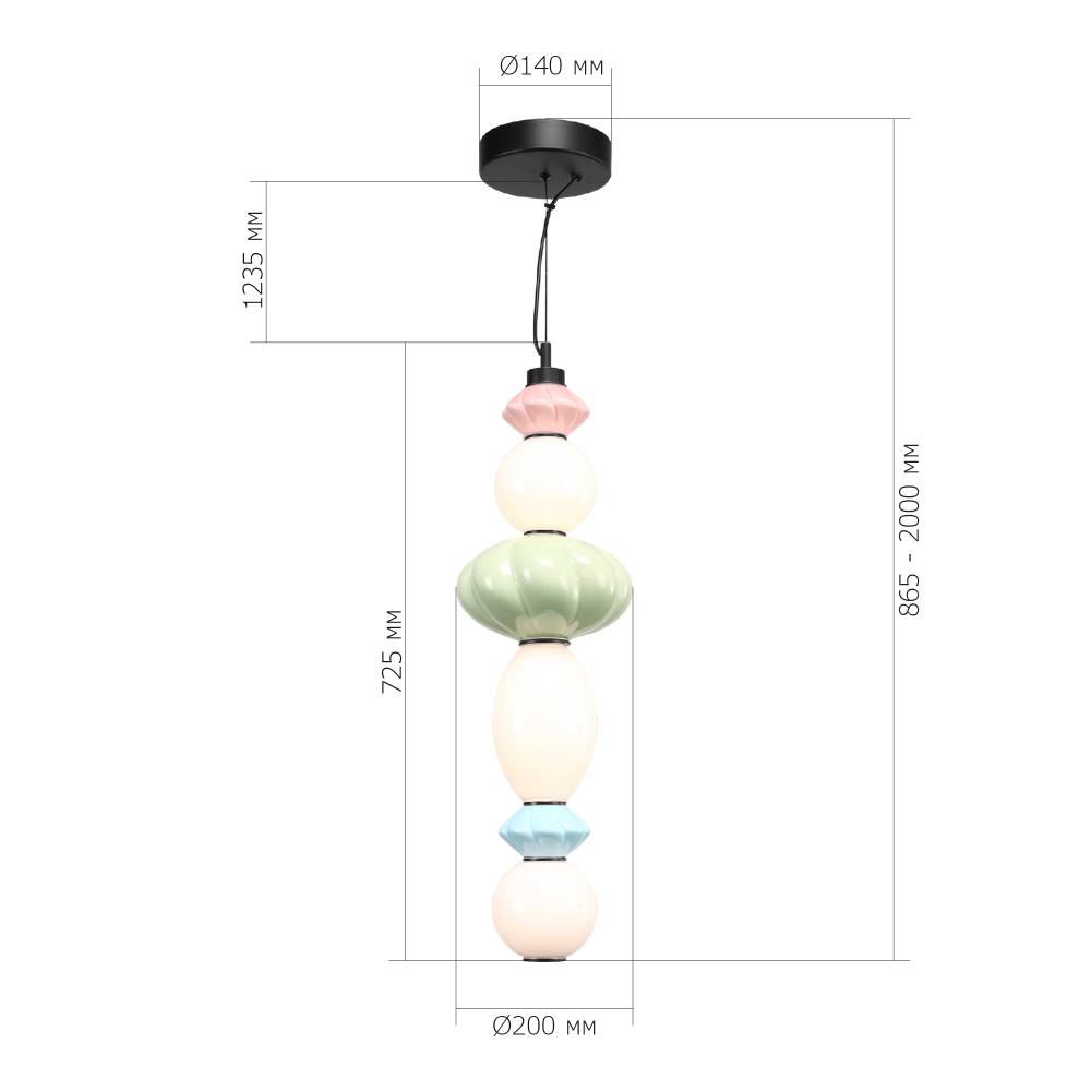 Светильник подвесной FLORENTINI LED 24W 3000K