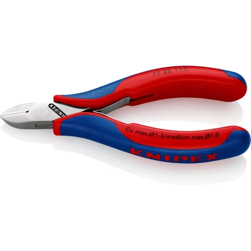 Кусачки боковые для электроники 115 мм Knipex 77 22 115 SB
