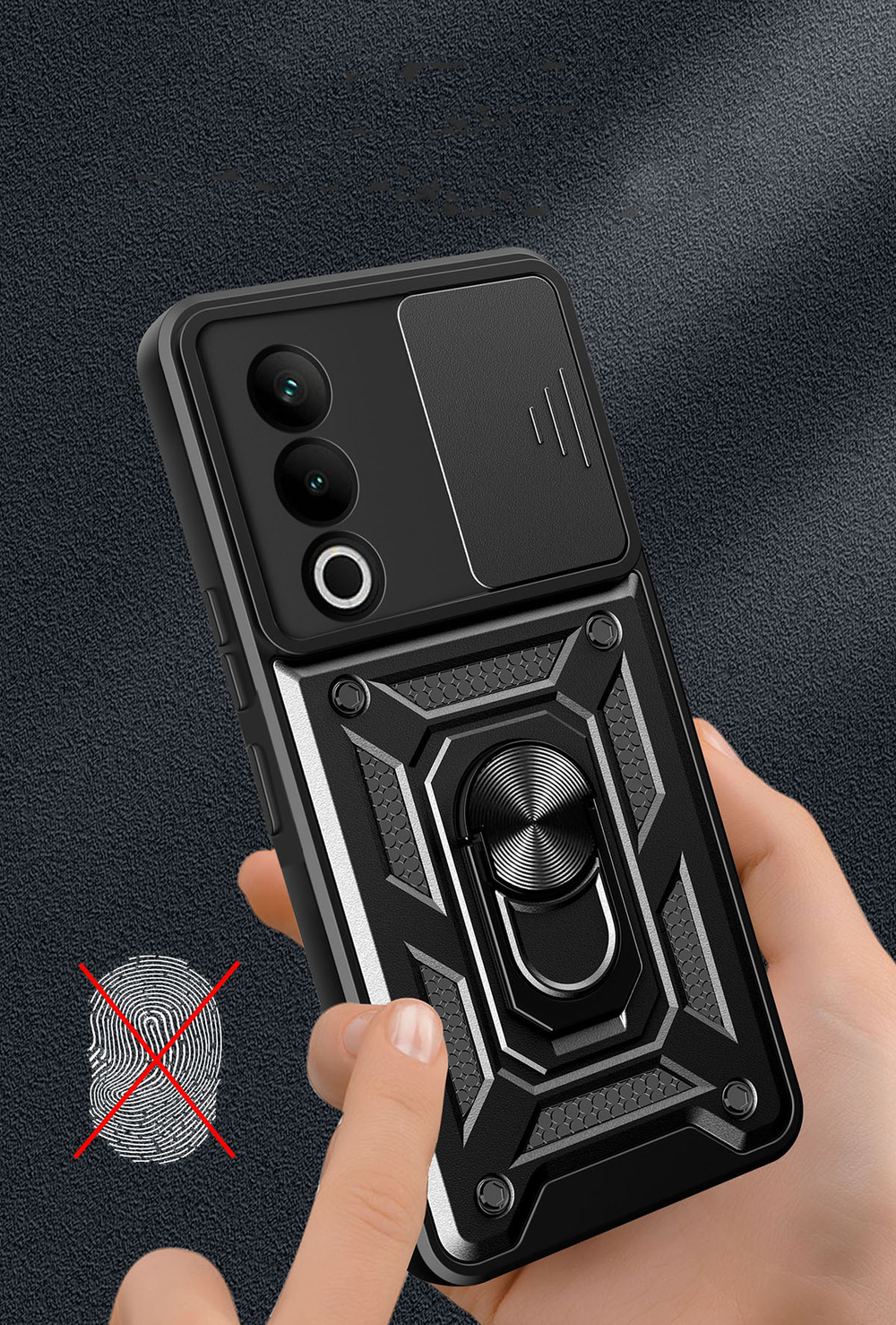 Чехол с кольцом Bumper Case для OnePlus Nord 4 Lite 5G