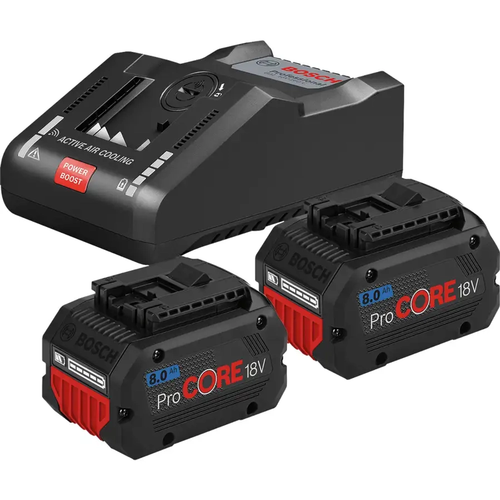 Аккумуляторы и зарядное устройство ProCORE 2x18V 8 A·ч + GAL 18V-160 C BOSCH 1600A016GP