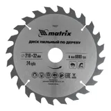 Пильный диск по дереву, 216 х 32 мм, 24 зуба, кольцо 30/32 Matrix Professional — фото 1