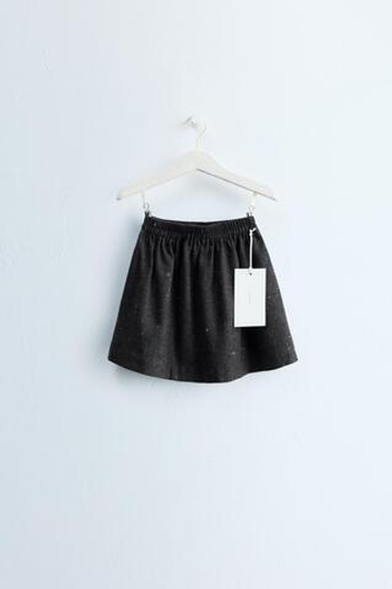 ZARA TIMELESS — ШЕРСТЯНАЯ ЮБКА, СЕРОВАТО-КОРИЧНЕВЫЙ