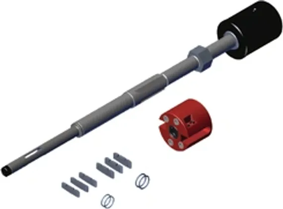 Борфреза твердосплавная Karnasch форма F, 3х8х3х38 мм, насечка HP-4, покрытие Blue-Tec, арт. 11.5052-010