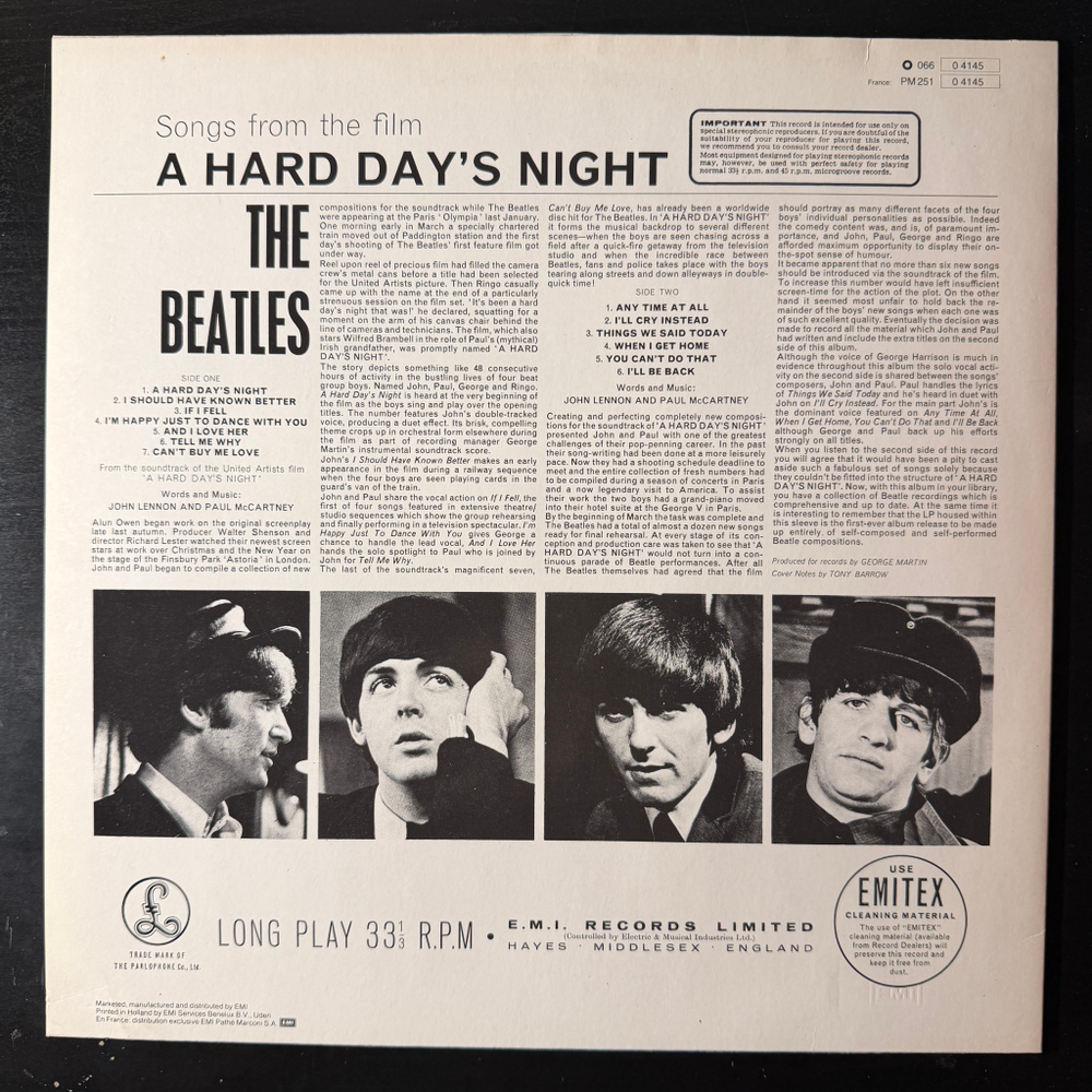 The Beatles – A Hard Day's Night (Германия 1981г.)