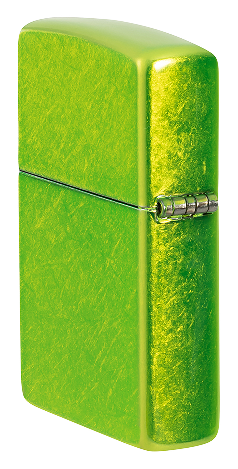 Зажигалка ZIPPO Logo с покрытием Lurid, латунь/сталь, зеленая, глянцевая, 38x13x57 мм, шт