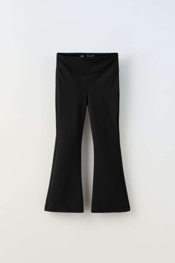 ZARA РАСКЛЕШЕННЫЕ ЛЕГИНСЫ ДЛЯ БАЛЕТА, ЧЕРНЫЙ