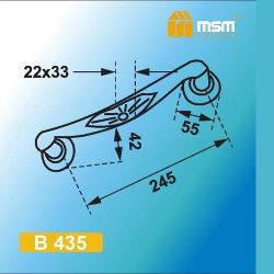 Ручка-скоба MSM B435 AB бронза