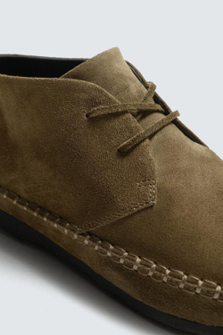 ZARA Х AARON LEVINE КОЖАНЫЕ ТУФЛИ VIBRAM®, БРОНЗОВЫЙ