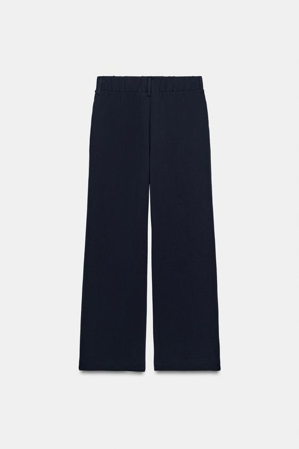 ZARA БРЮКИ ИЗ ИНТЕРЛОКА С ЗАЩИПАМИ, МОРСКОЙ ТЕМНО-СИНИЙ