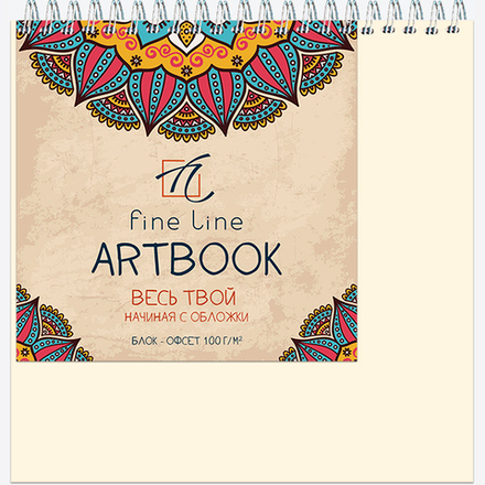 Блокнот-скетчбук ARTBOOK QUADRO BIG 100 60 листов на металлическом гребне