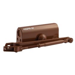 Доводчик дверной с фиксацией НОРА-М ISPARUS 430 F от 50 до 110кг коричневый