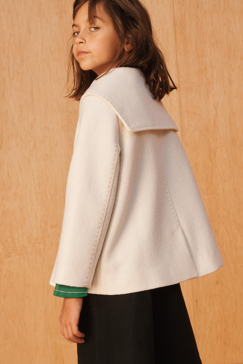 ZARA КОРОТКОЕ ПАЛЬТО - LIMITED EDITION, БЕЛЫЙ