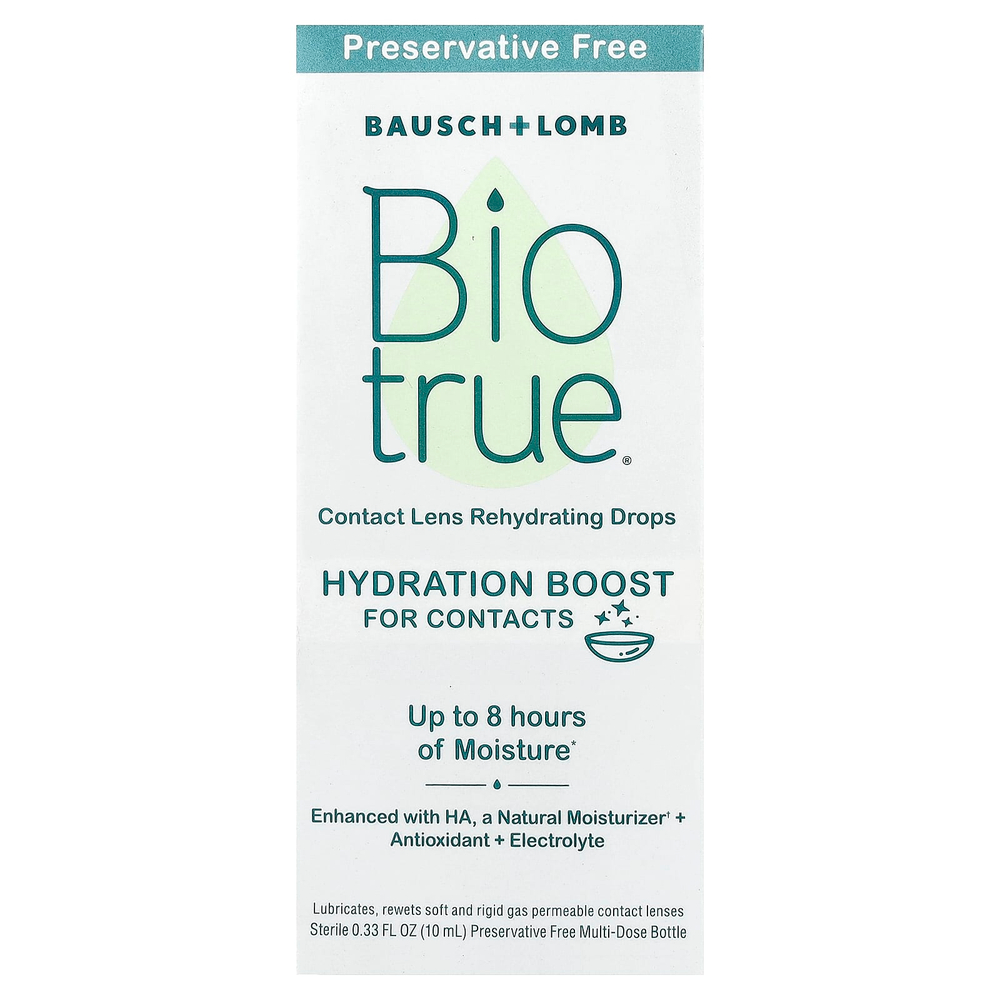 Biotrue, капли для увлажнения контактных линз, 10 мл (0,33 жидк. унции)