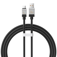 USB-A - USB-C Кабель Baseus CoolPlay Charging+Data 100W 1-2m - Black