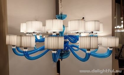 Venice by Arte di Murano chandelier ( blue  )