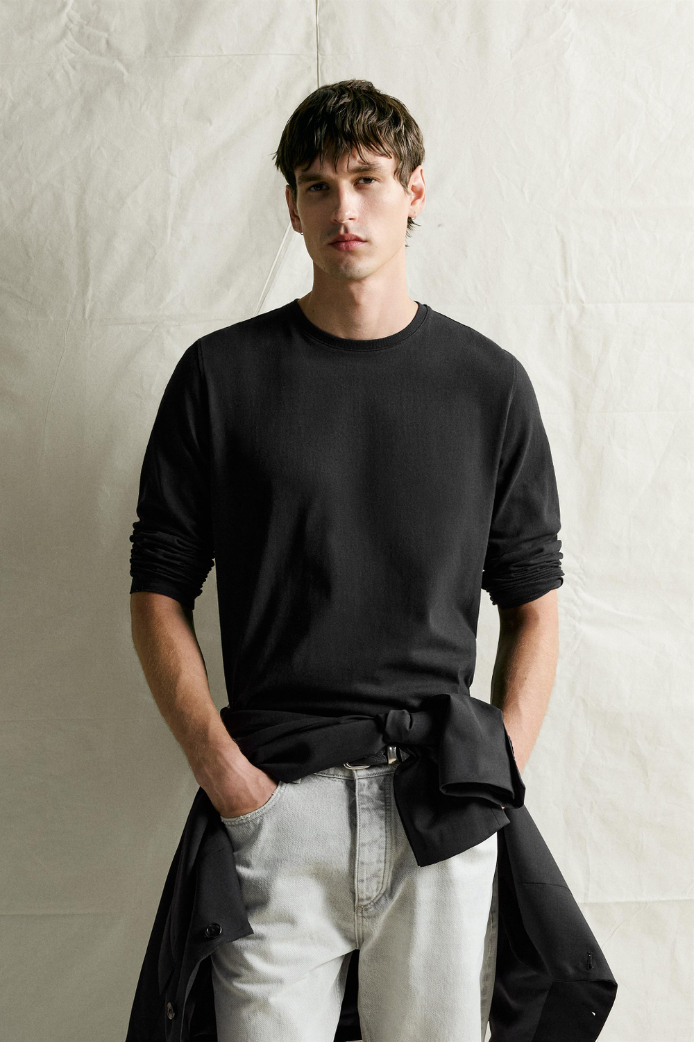 ФУТБОЛКА RELAXED FIT С ДЛИННЫМИ РУКАВАМИ — ZARA · 4161/301