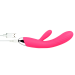 Ярко-розовый вибратор-кролик 19см с нагревом Svakom Angel Flexible Heating Rabbit Vibrator SUDV-03B-PMR