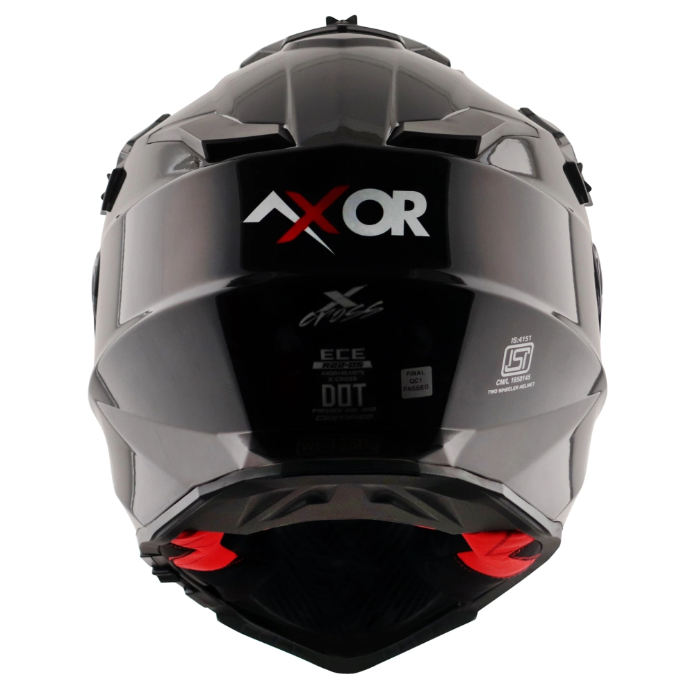 Шлем AXOR X-CROSS DUAL VISOR-E SC, с визором, цвет черный (XL)