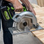 Аккумуляторная циркулярная пила Greenworks GD24CS, 1500907,24v, без АКБ и ЗУ