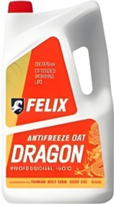 Антифриз Felix Dragon LEC-II G12+ готовый -40 красный 5 кг 430206405