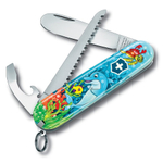 Нож My First Victorinox Dolphin Edition, 84 мм, 9 функций, голубой 0.2373.E1