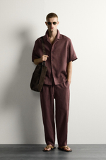 БРЮКИ СВОБОДНОГО КРОЯ ИЗ 100% ЛЬНА — ZARA · 5070/902
