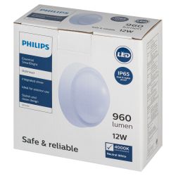 Светильник настенно-потолочный светодиодный Philips 911401735842 WT045C 12Вт L1065 IP65 нейтральный белый свет | Philips