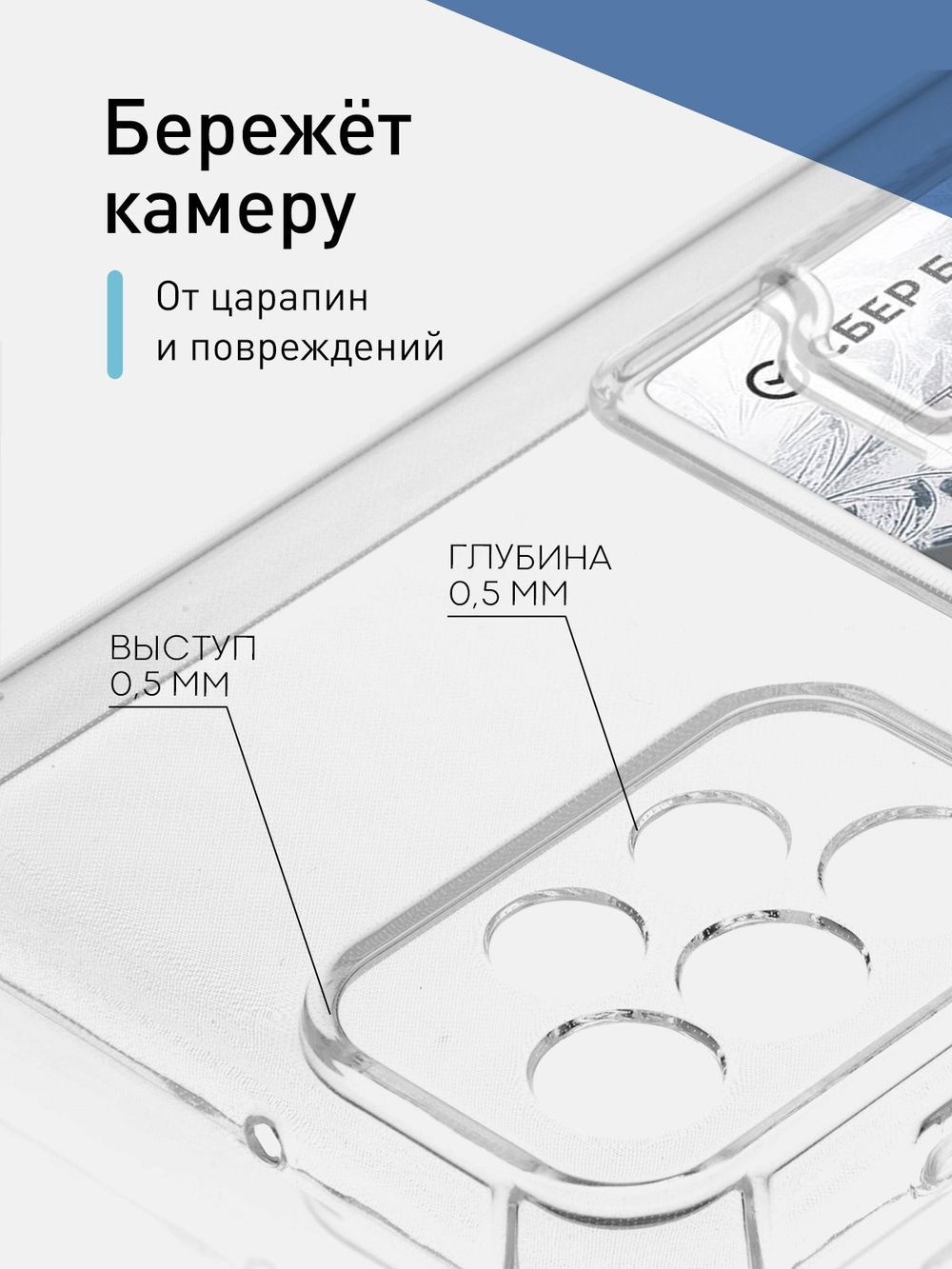Чехол ROSCO для Samsung Galaxy A23 оптом (арт. SS-A23-HARD-TPU-POCKET)