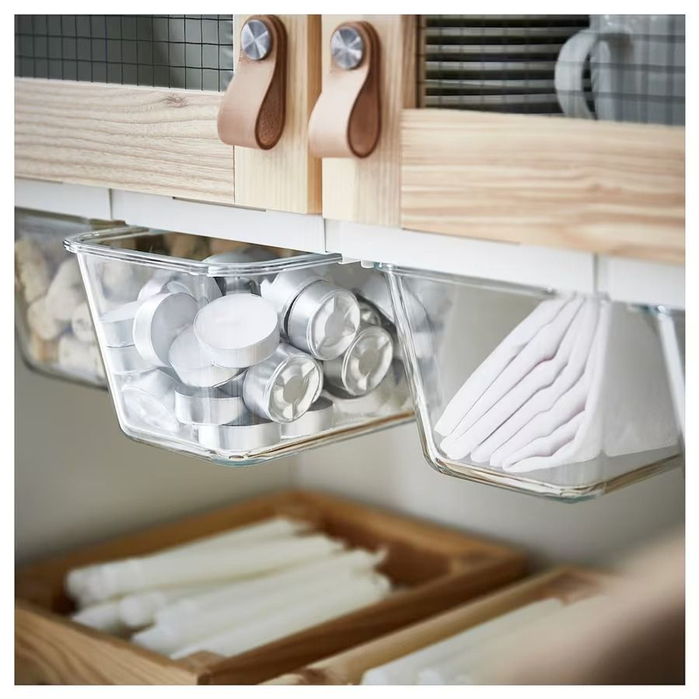 Контейнер для пищевых продуктов, IKEA 365+ прямоугольный/стекло 1.8 л (из Финляндии)