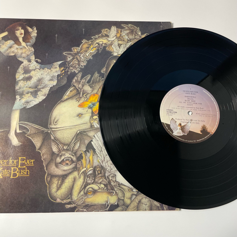 Винтажная виниловая пластинка LP Kate Bush Never For Ever (Нидерланды 1980)