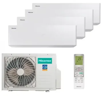 Мультисплит система на 4 комнаты Hisense AS-10UW4RXVQH00AG x 4 / AMW4-27U4RJC