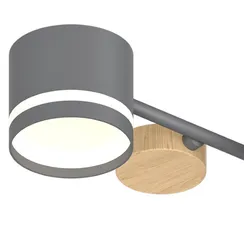 Потолочная люстра  68730-0.3-06 GX53 GREY+WOOD Reluce