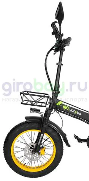 Электровелосипед Syccyba F10 Pro 2025 года (48V/15Ah) - Жёлтый обод фото №5