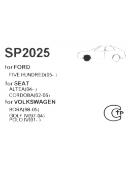 Колодки тормозные VW Polo (09-) AUDI A1 (10-) передние (4шт.) SANGSIN