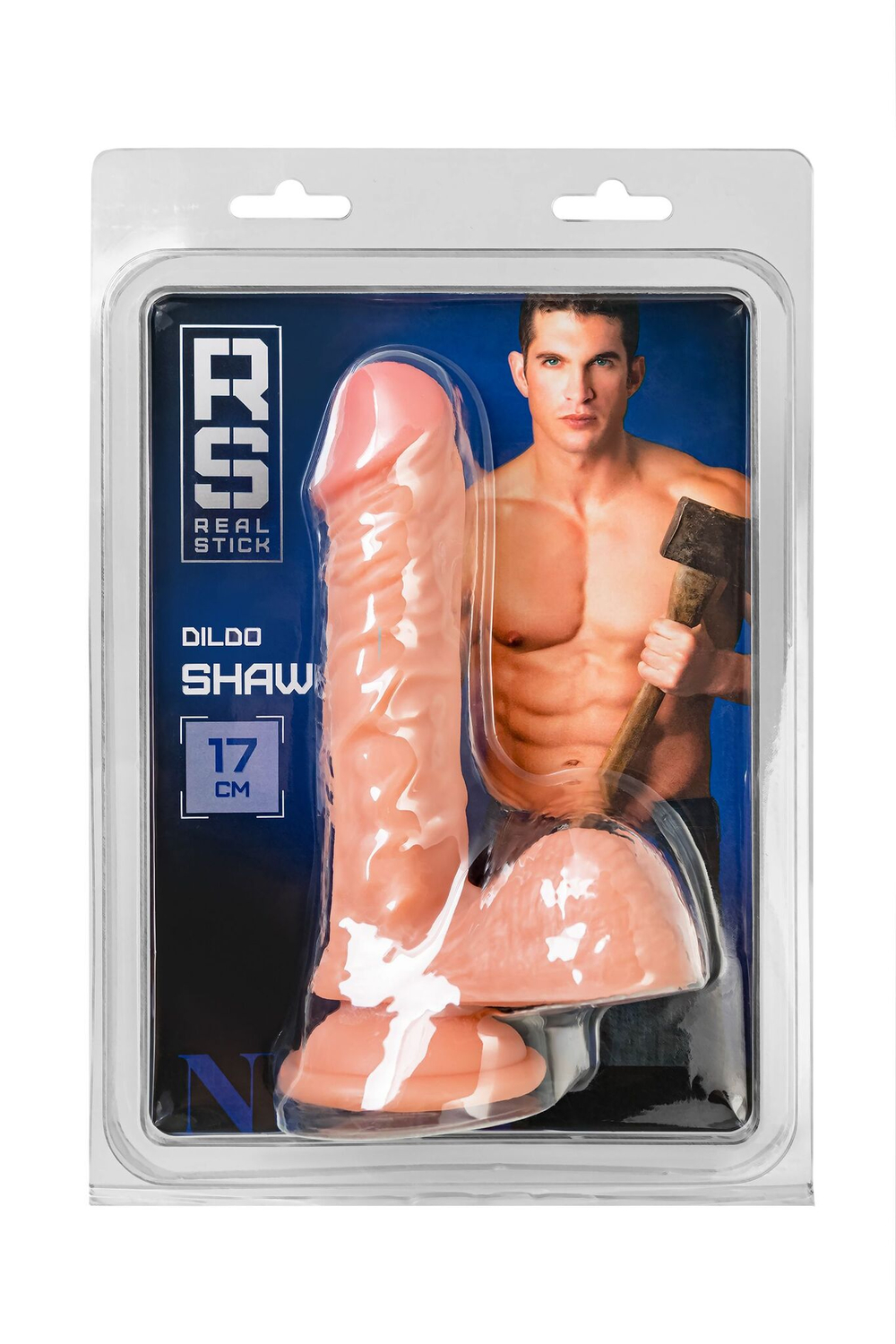 Телесный фаллоимитатор Shaw - 17 см. (Цвет: телесный)