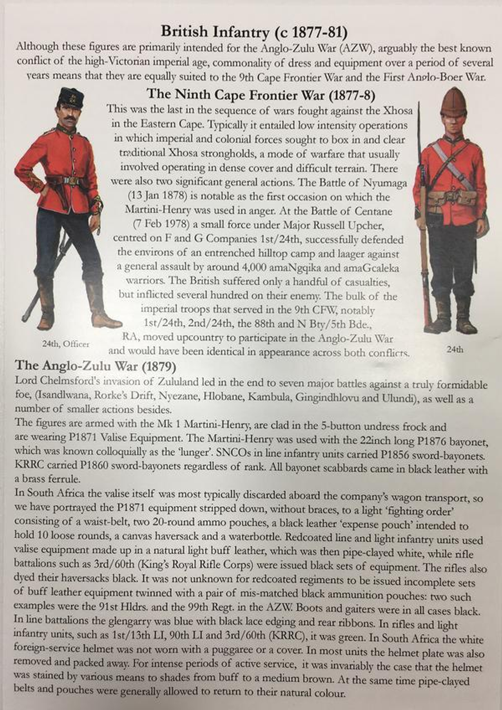 VLW20 British Infantry (Zulu War) 1877 - 1881