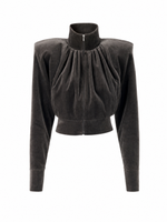 Velvet Bomber Jacket