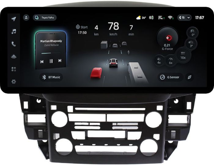 Магнитола для Lexus RX300 U10, Toyota Harrier 1 1997-2003 (ШГУ монохром) - Teyes CC4PRO монитор 12.3" 2K QLED + рамка 9, Android 13, Быстрейшая, Snapdragon 778G, ИИ, CarPlay, DSP, 4G SIM-слот