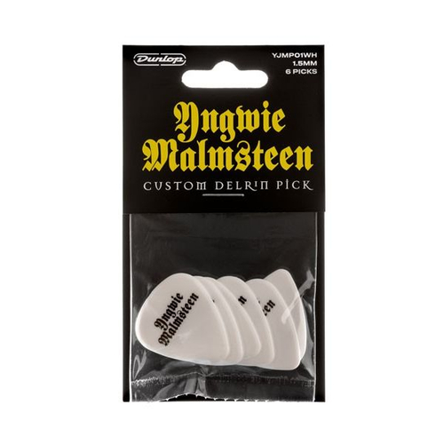 Dunlop YJMP01WH Yngwie Malmsteen 1.5mm 6Pack медиаторы, толщина 1.5 мм, 6 шт.