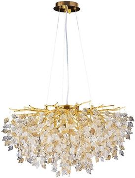 Подвесной светильник 8*G9 3136/01 SP-8 золото/янтарный Salice Divinare