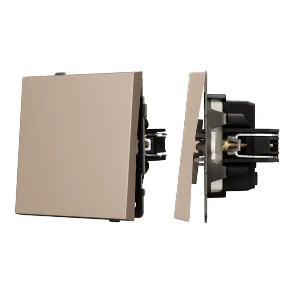 Механизм выключателя одноклавишный проходной SWT-TENDO-MKP1-PL-GD (230V, 10A) (Arlight, -) 054043