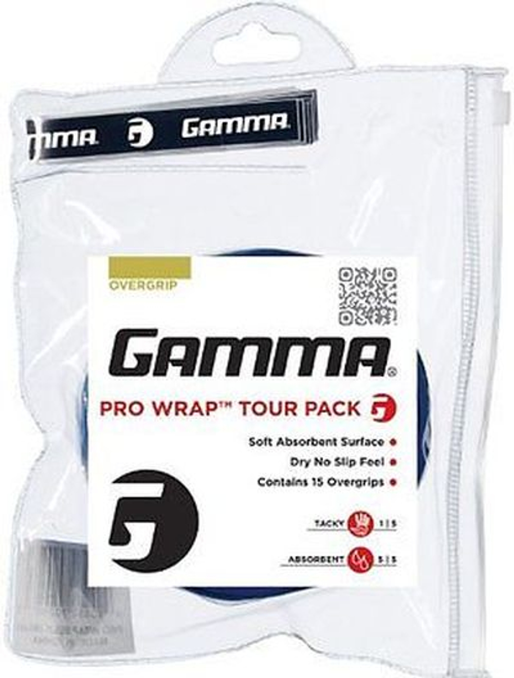 Теннисные намотки Gamma Pro Wrap 15P