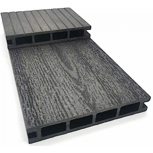 Террасная доска NanoWood ЭКО Классик Вельвет-Дерево Графит (150x25х6000мм)